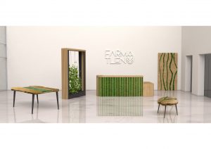 Meble biurowe z elementami roślinnymi