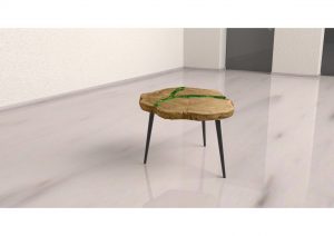 Stolik z wzorem z mchu